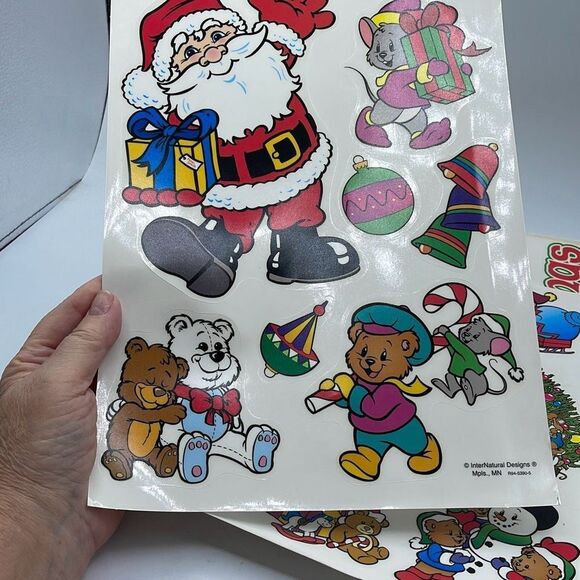 Vintage window clings New never used. Lot of 3. Made in USA. - Picture 4 of 5